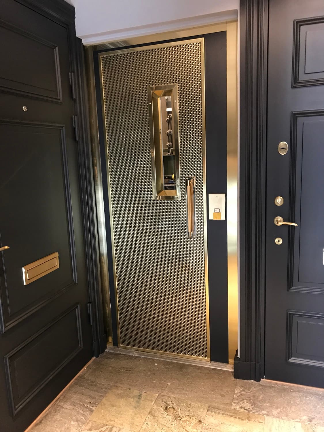 Pahlfer Flätad mässing dörr-1